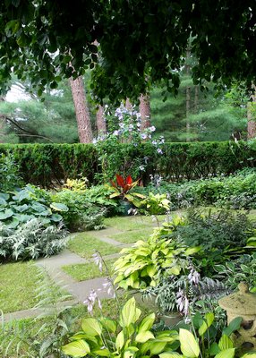 Round House and its gardens will be among the stops during Guild Hall's "The Garden As Art: The Green Landscape" tour on August 23. KYRIL BROMLEY