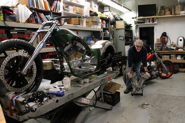 Nick Genender moved his company, New York City Choppers, to Sag Harbor in 2015. KYRIL BROMLEY