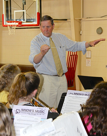 Montauk School music teacher Ralph Urban is retiring after a 37-year teaching career in Montauk. KYRIL BROMLEY