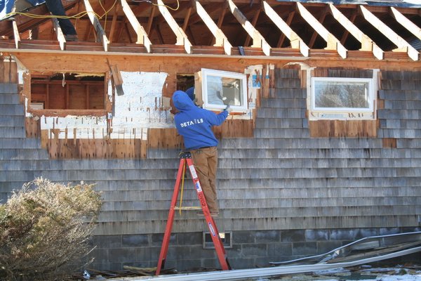 A whole house deconstruction, diverting about 80 percent of the materials from going to a landfill, was a major aspect of the project's LEED candidacy. Courtesy Kim Erle