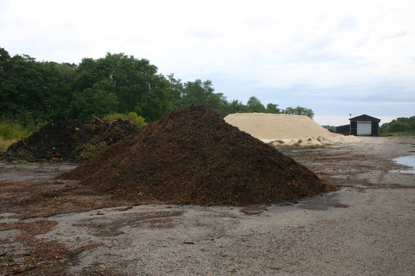 There are separate piles for leaf and compost disposal at the  Westhampton Recycling Center.