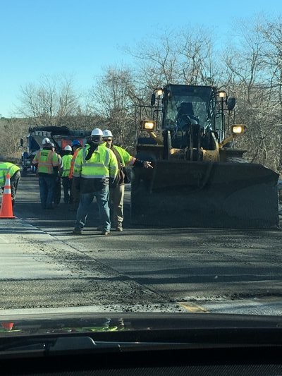 The New York State DOT is resurfacing the Shinnecock Canal Bridge in Hampton Bays, causing some lane closures and delays. FRANK COSTANZA