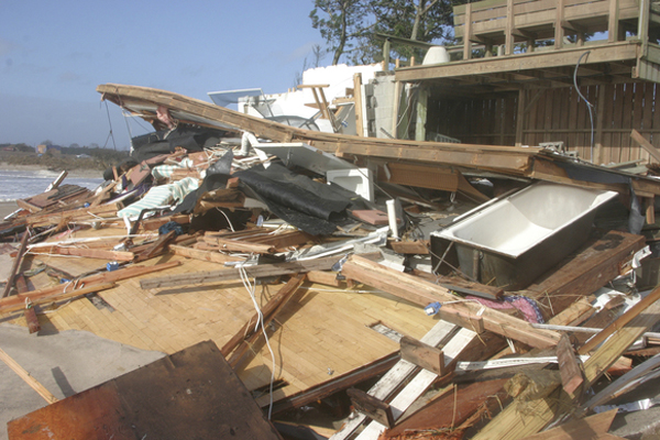 The Lauder home in Wainscott was destroyed by Hurricane Sandy. MICHAEL WRIGHT