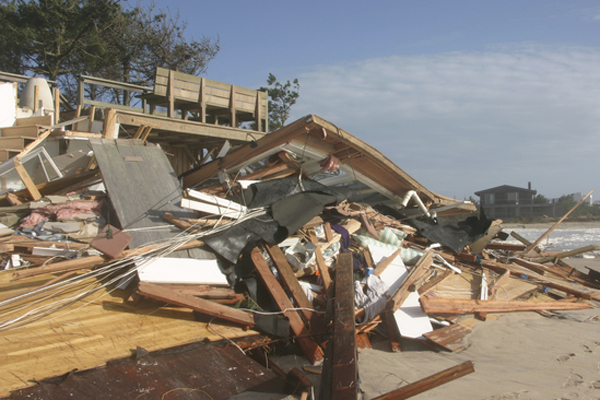 The Lauder home in Wainscott was destroyed by Hurricane Sandy. MICHAEL WRIGHT