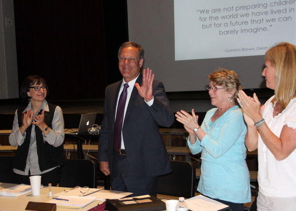 Rich Burns was introduced as the new East Hampton School District superintendent on Tuesday. KYRIL BROMLEY