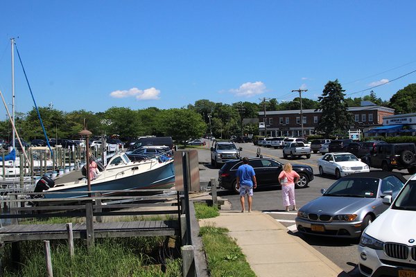 East Hampton Town will help Sag Harbor Village fund the installation of permeable pavement along parts of Bay Street's on-street parking areas to catch stormwater runoff before it reaches the harbor's w