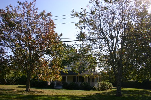 A home on Quogue Street in Quogue that is part of a proposed historical district in the village. KYLE CAMPBELL