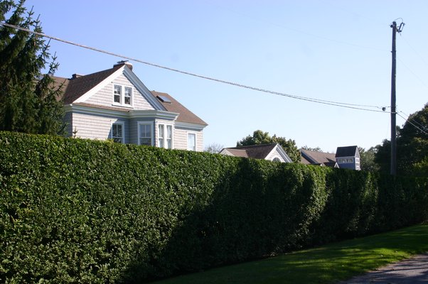 Homes on Jessup Lane that are included in a proposed historic district in Quogue. KYLE CAMPBELL