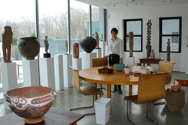 Natacha Mankowski is the sole artist in residence at the moment at the Watermill Center. KRYIL BROMLEY