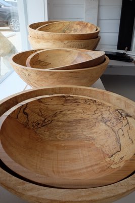 Wooden bowls. STEVEN STOLMAN