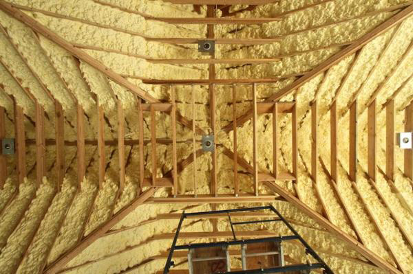 Open-cell foam insulation keeps homes warm and energy costs low. PHOTO COURTESY STANLEY DALENE