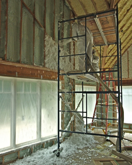 SDC Construction, Inc., owned by longtime builder Stanley Dalene, puts emphasis on properly insulating rooves in an effort to adhere to Energy Star efficiency requirements. PHOTO COURTESY STANLEY DALENE