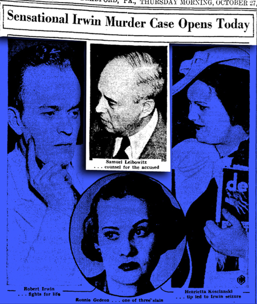 Newspaper articles from the trial.   COURTESY LINDA PARIS