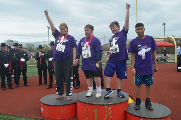 The Special Olympics at Hampton Bays High School on Sunday.