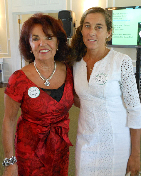 Carol Kroupa and Pam Healey.   HAL GOLDBERG