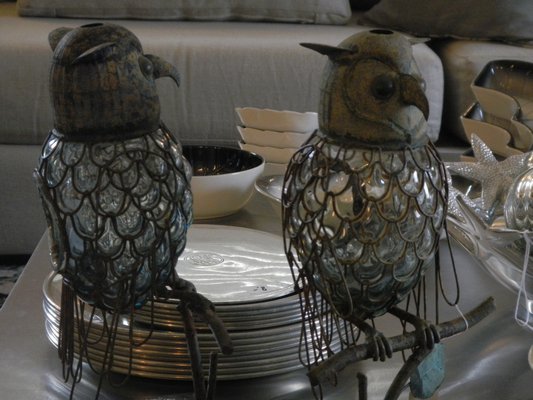 These owl lanterns are among hundreds of items that will be for sale at the Decorators-Designers-Dealers Sale and Auction Benefit Gala on June 6-7. CAREY LONDON