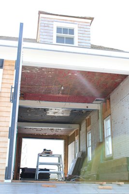 A restoration of the building’s exterior is currently under way. PEGGY SPELLMAN HOEY