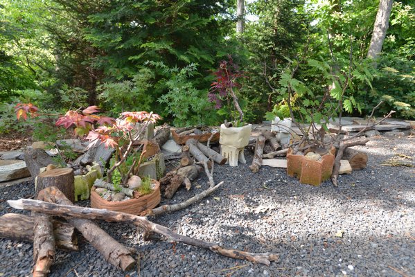 "Auto-Bonsai" by Perfect Earth Project at the "Planters On + Off the Ground VI" invitational at LongHouse Reserve in East Hampton. ALEX GOETZFRIED