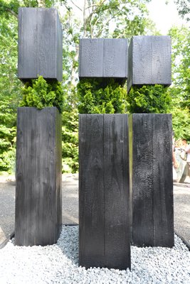 "Earth Dreaming Heaven" by Elaine Peterson Moontauk at the "Planters On + Off the Ground VI" invitational at LongHouse Reserve in East Hampton. ALEX GOETZFRIED
