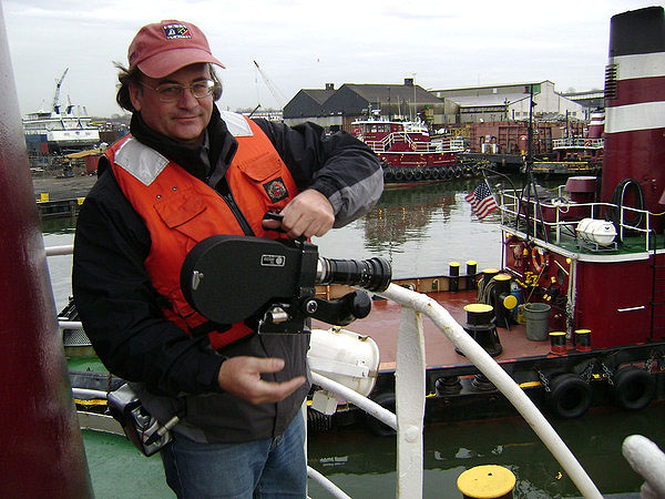 Tom Garber at work on his film "Salt of the Sea" which will be screened at The Hamptons Take 2 Film Festival.