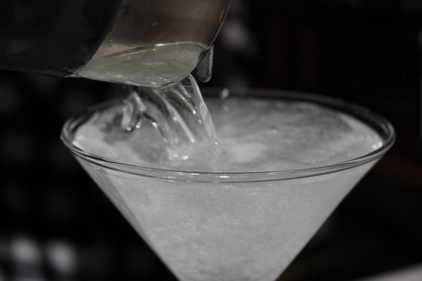The bartender makes a martini. VALERIE GORDON