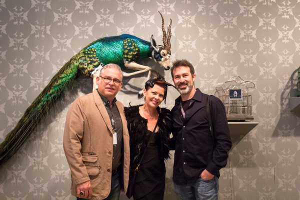 Enrique Gomez de Molina, Janda Wetherington and Troy Abbott at Art Southampton. MAGGY KILROY