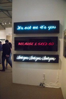 David Drebin's neon light installations. MAGGY KILROY