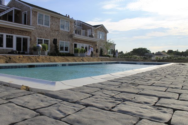 Ponquogue Point, a condo complex that is under construction in Hampton Bays, was opened to the public on Friday, July 17. KYLE CAMPBELL