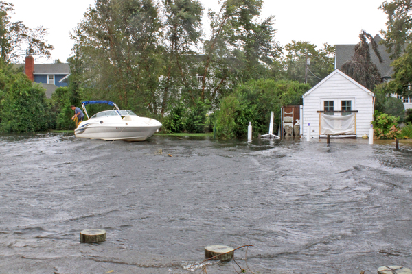 Flooding in North Sea after Irene. TIM HOEY