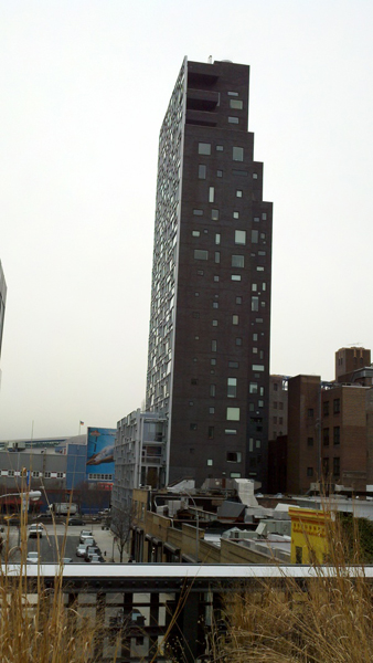 Jean Nouvel’s recently completed apartment tower at 11th Avenue and 19th Street.  PRESTON T. PHILLIPS