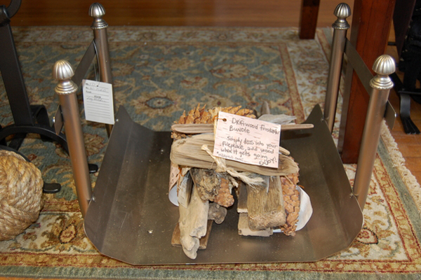 Driftwood fire-starter bundles are sold at Hildreth's in Southampton.