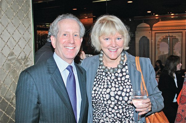 Westhampton Beach Advisory Board President Neil Braun and board member Wendy Keys at a fundraiser in 2012. FILE PHOTO