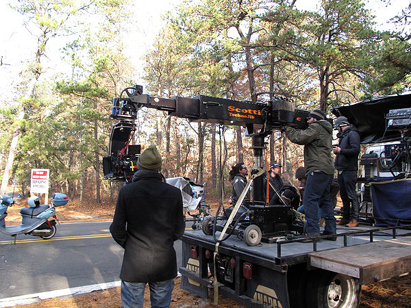On the set of "Old 37" in Hampton Bays. COURTESY BIG PICTURE MEDIA