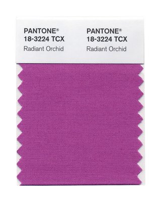 Pantone has declared Radiant Orchid its 2014 Color of the Year. COURTESY PANTONE