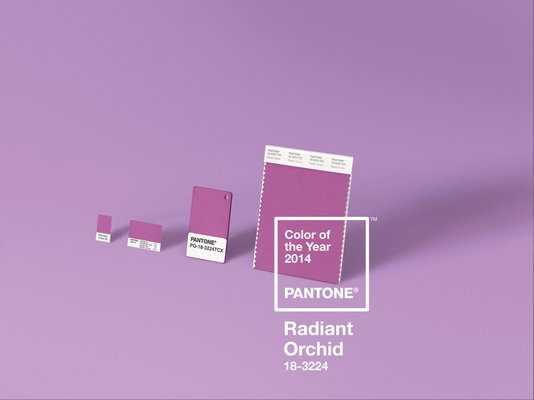 Pantone has declared Radiant Orchid its 2014 Color of the Year. COURTESY PANTONE