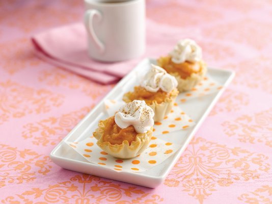 Pumpkin Pie Crunchettes from "Hungry Girl 200 Under 200: Just Desserts." By VAL BOURASSA