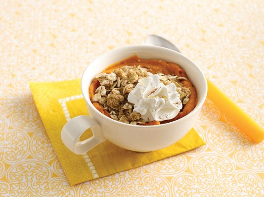 Streusel-Topped Pumpkin Pie in a Mug from "Hungry Girl 200 Under 200: Just Desserts." By VAL BOURASSA