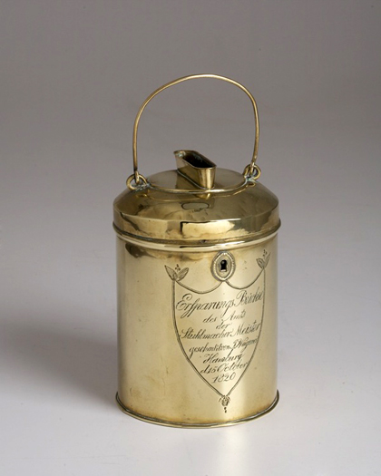 German Brass Engraved presentation BoxDealer:  Eve Stone Antiques, Ltd.  Woodbridge, CT