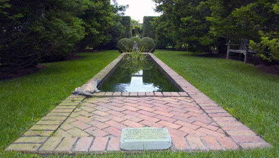 The reflecting pool.