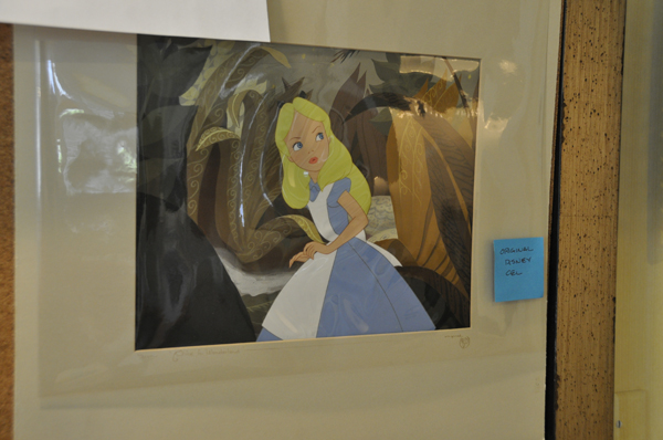 An original Disney cel, part of art director Steven Frankfurt's collection that was on sale at his home on Quiogue on Friday afternoon.