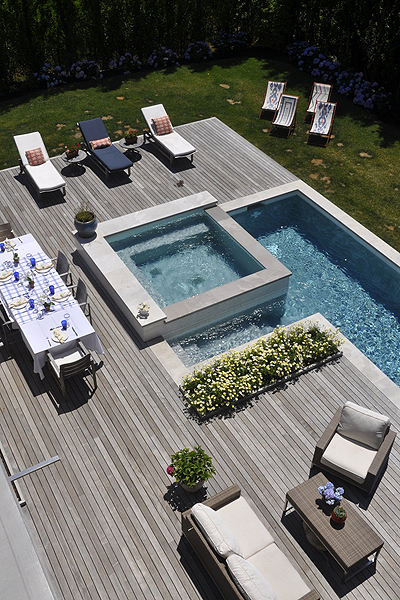 A rooftop view of Stuart Disston's house on Assups Neck Lane in Quogue. MICHELLE TRAURING