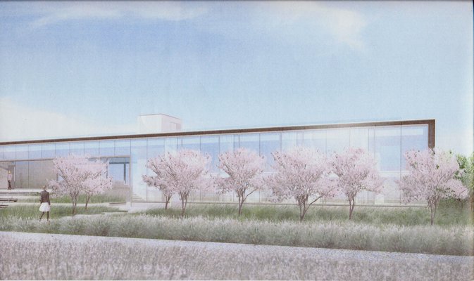 Leroy Street Studio Architecture's rendering of what the proposed north facade of the m
