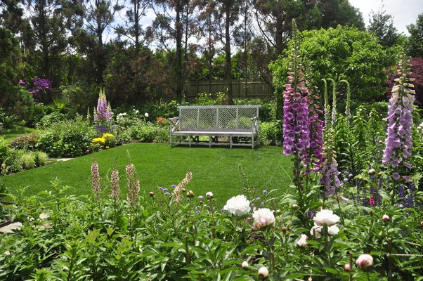 Scenes from Alexandra Munroe's and Robert Rosenkranz's garden in East Hampton. MICHELLE TRAURING