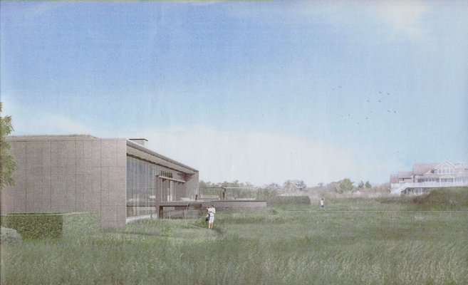 Leroy Street Studio Architecture's rendering of what the proposed west facade of the main house will look like at 511 Daniels Lane.