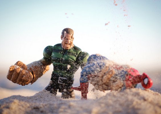 An example of Oliver Peterson's toy photography.   OLIVER PETERSON