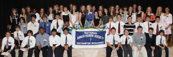 Continuing a longstanding tradition of excellence, 50 seventh- and eighth-grade students from the Southampton Intermediate School were inducted into the National Junior Honor Society during a special ceremony.