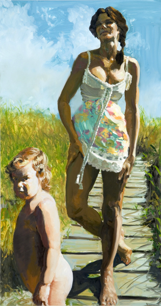 "Stephanie and Lily Margaret" by Eric Fischl, 2006. COURTESY GUILD HALL