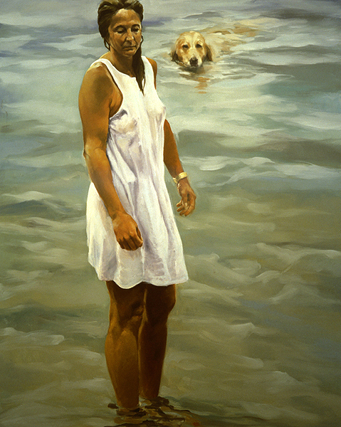 "Summer of Dog Days" by Eric Fischl, 1995. COURTESY GUILD HALL