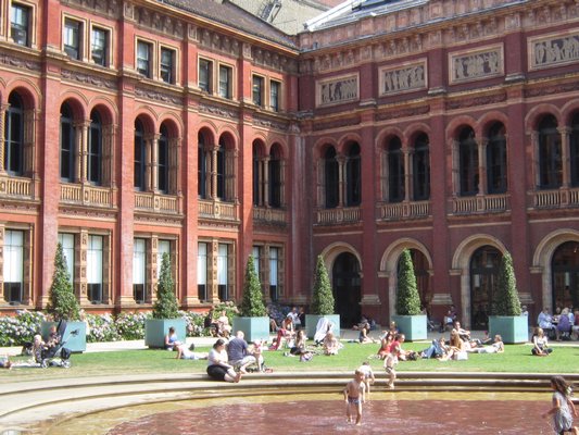 The courtyard at the Victoria and Albert Museum. MARSHALL WATSON