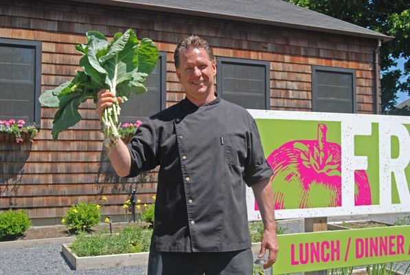 Chef Todd Jacobs hand selects his ingredients from local farmers. LYNN BLUMENFELD AND JILL FLEMING